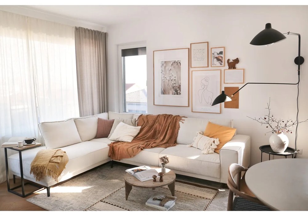 Vază din gresie ceramică Bloomingville Geometric, alb