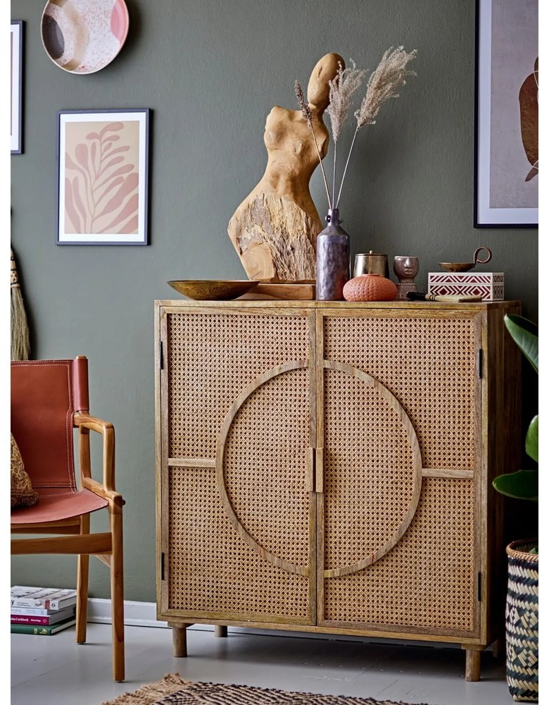 Sculptură din lemn de tec Bloomingville Lenoa, înălțime 70 cm