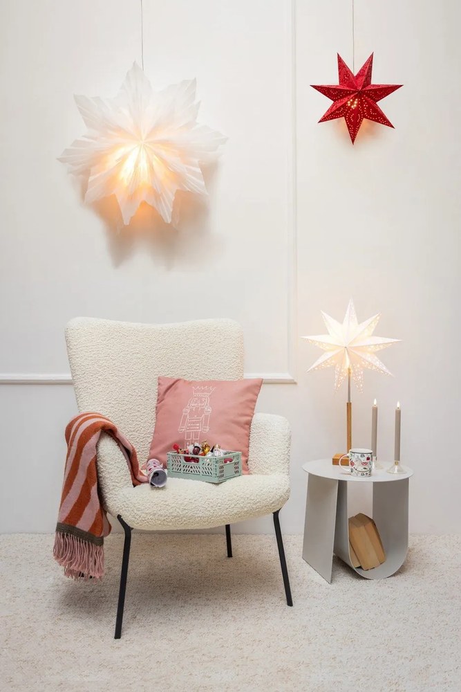 Decorațiune luminoasă de Crăciun albă Solvalla – Markslöjd