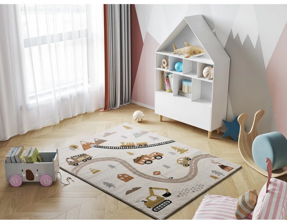 Covor pentru copii crem 120x170 cm Beats – Universal