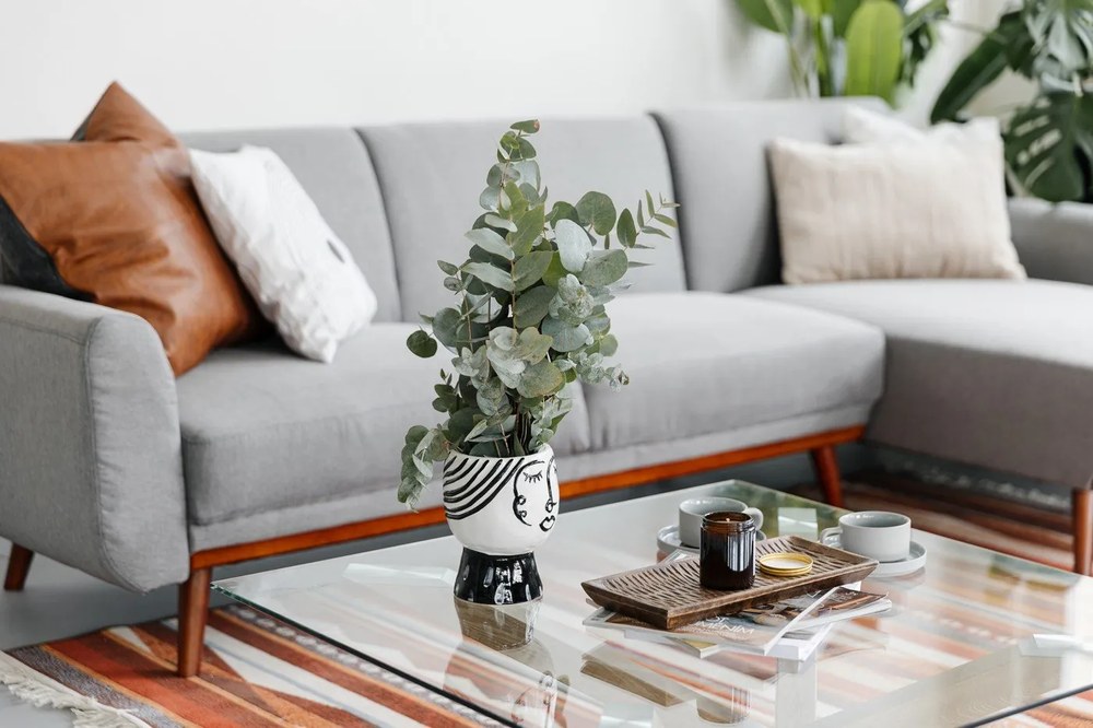 Vază din porțelan Mauro Ferretti Pot Face, alb - negru