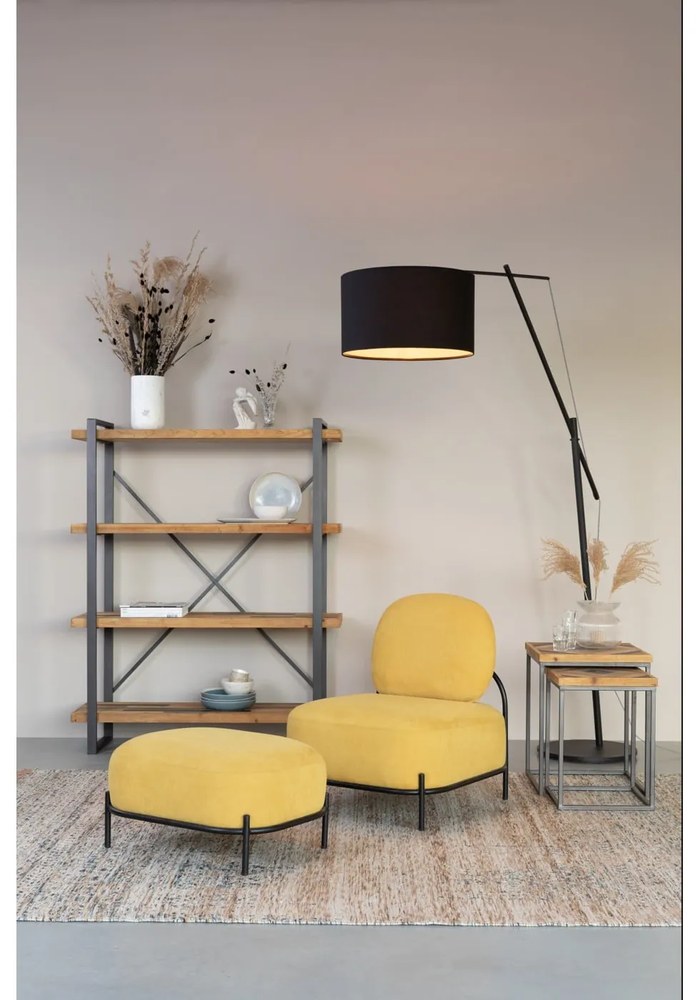 Lampadar White Label Tokio, negru