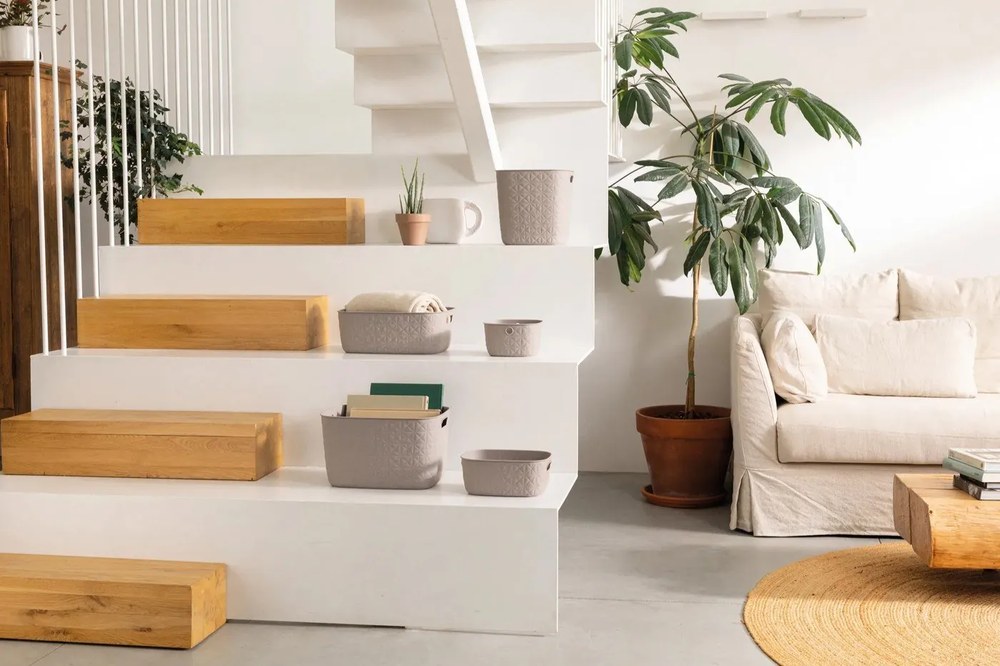 Coș de depozitare din plastic 28x28x27 cm Softex – Curver