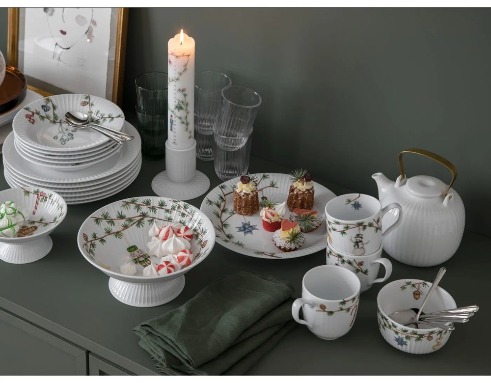 Ceainic din porțelan Kähler Design Hammershoi, 1,2 l, alb