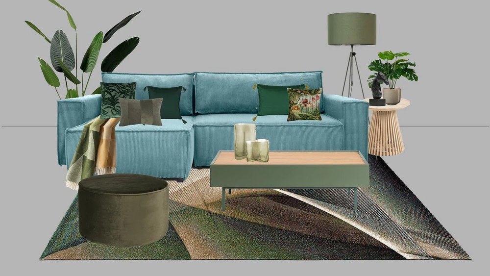 Lampadar Zuiver Lesley, verde