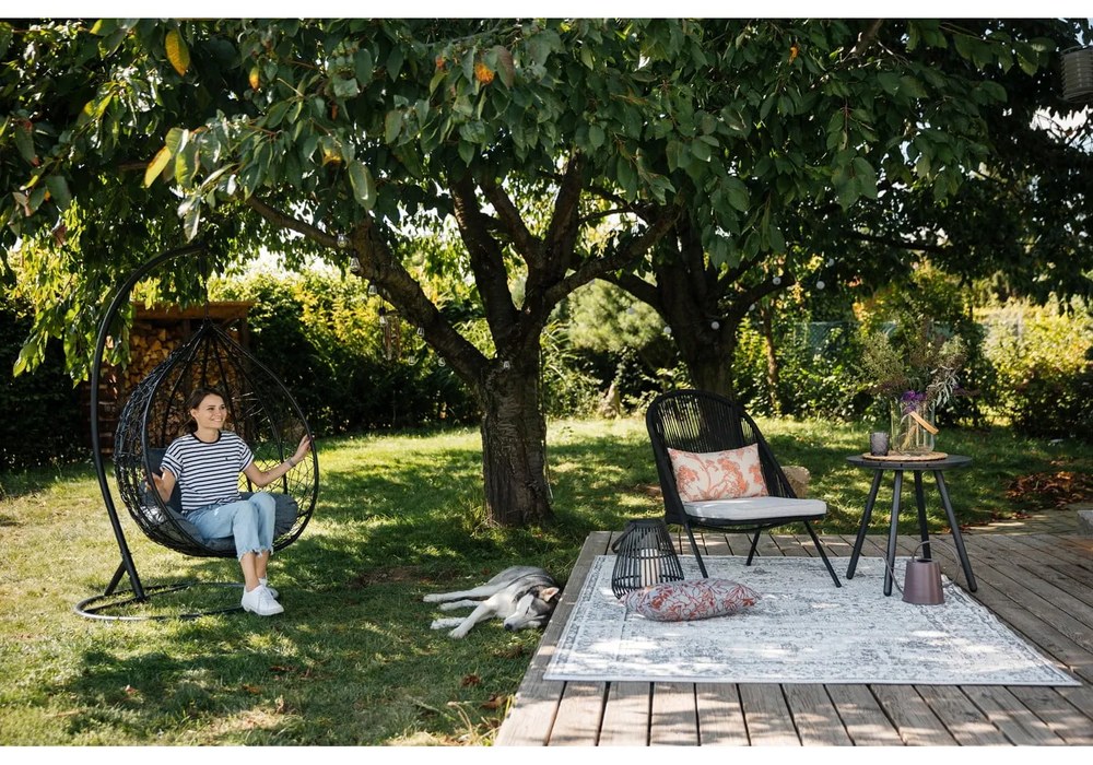 Fotoliu din ratan gri închis Bonami Selection Noela