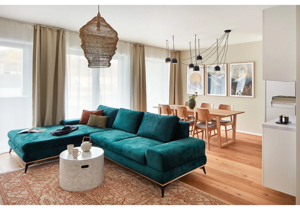 Masă pliantă în decor de stejar Rowico Colonsay, 215 x 96 cm