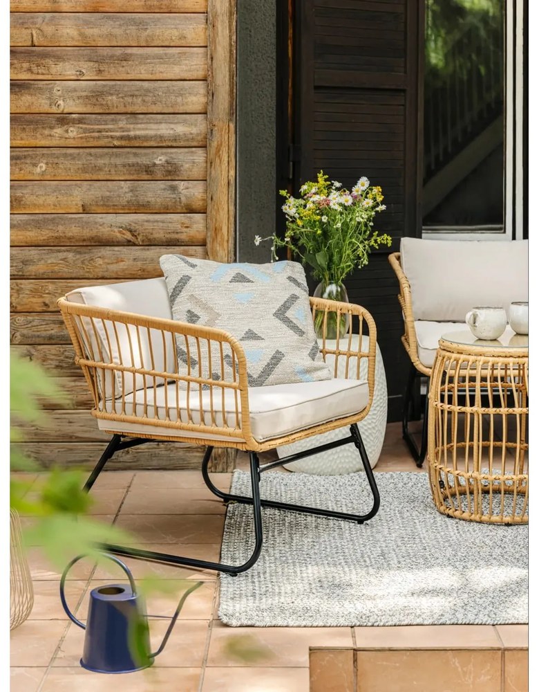 Măsuță auxiliară de grădină rotundă din ratan artificial ø 47 cm Vistdal - Bonami Essentials