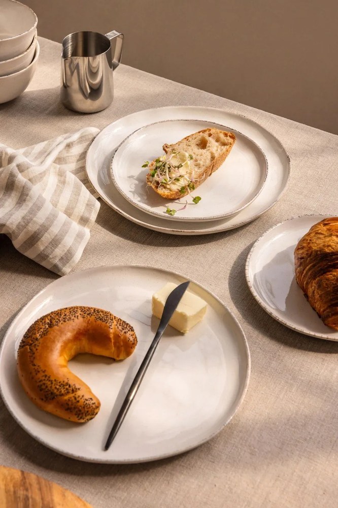 Serviciu de masă 24 buc. din gresie Snow Heart – Bonami Essentials