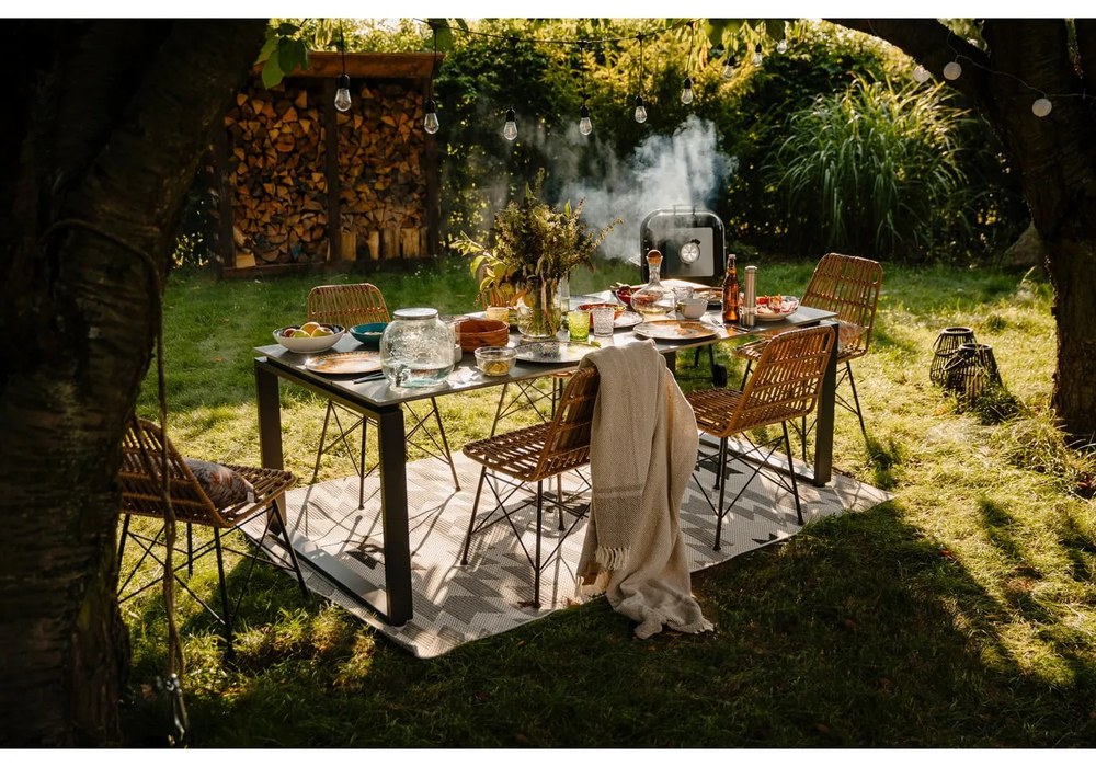 Masă de grădină gri 210 x 100 cm Strong - Bonami Selection