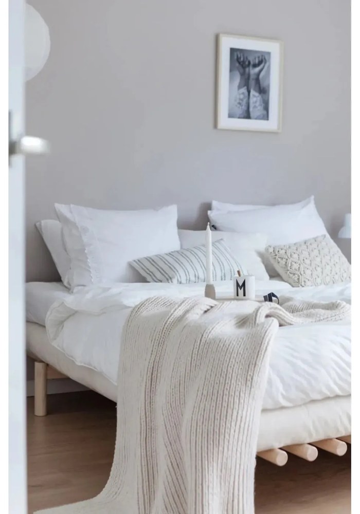 Saltea futon albă fermă 160x200 cm Basic – Karup Design