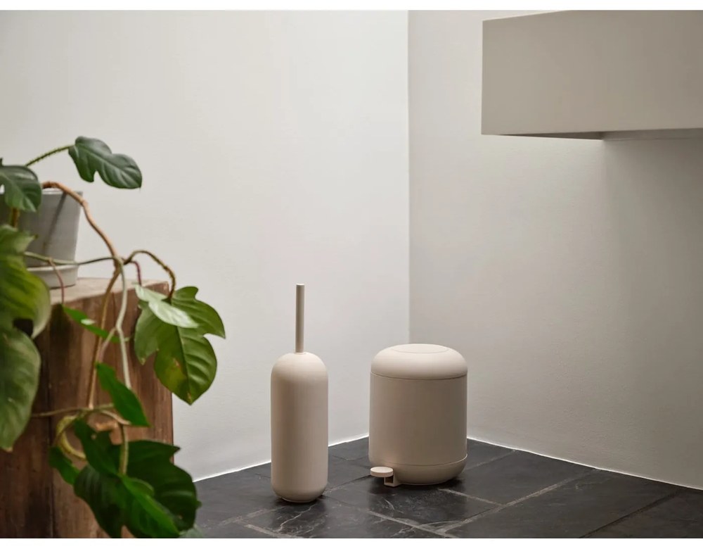 Perie de WC bej din beton Sensu – Zone