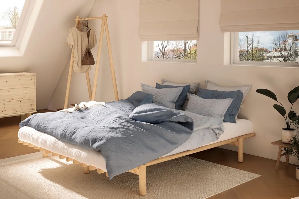 Saltea futon albă mediu-fermă 160x200 cm Comfort Natural – Karup Design