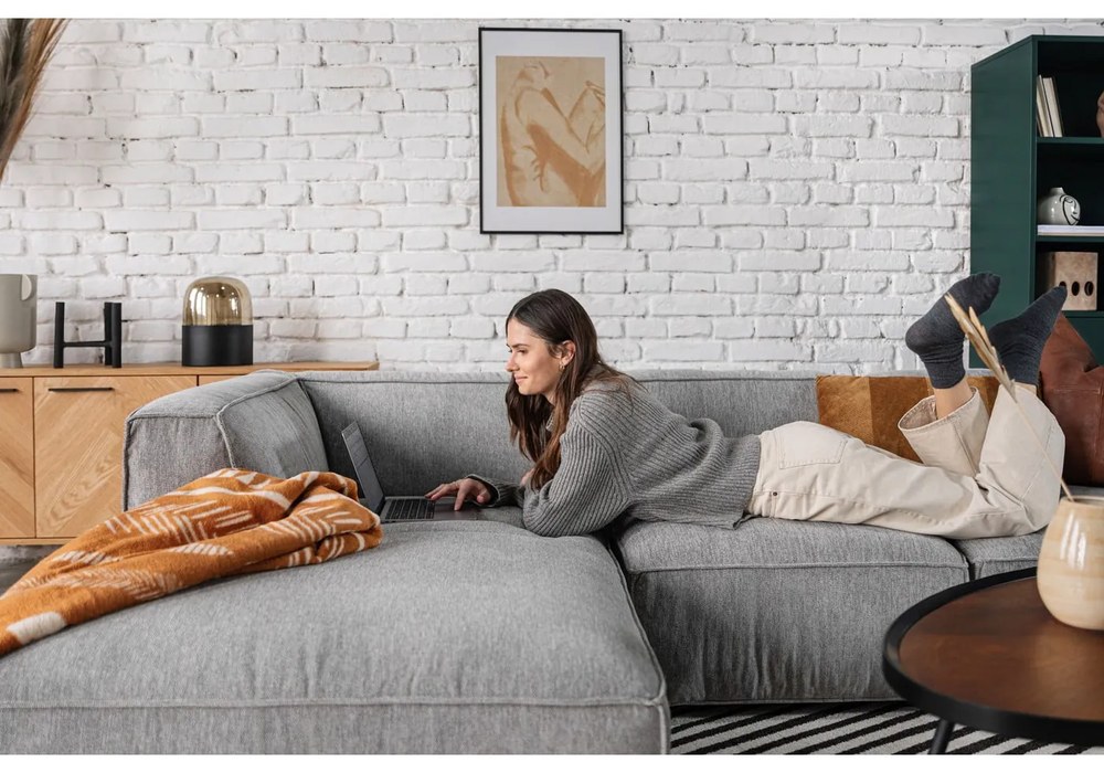 Modul de centru pentru canapea Bonami Selection Fairfield, gri deschis