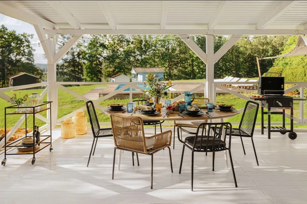 Scaun de grădină Bonami Essentials Kai, negru