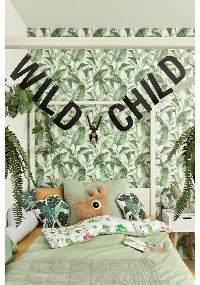 Pat pentru copii alb 140x200 cm PINO CANOPY – Vipack