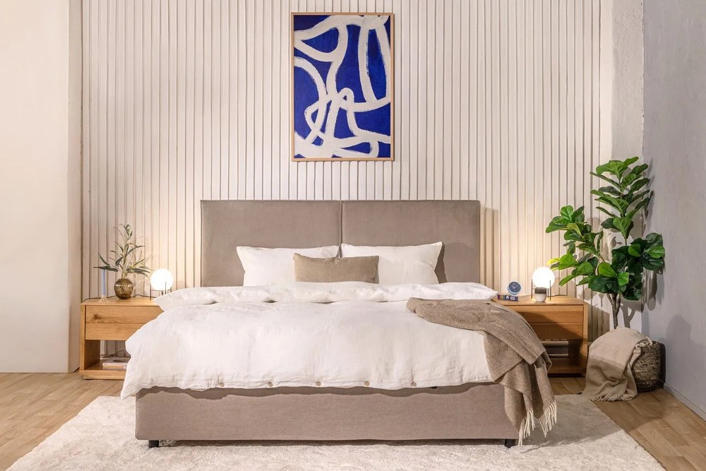 Pătură maro din amestesc de lână 140x200 cm Hoshi – Bloomingville