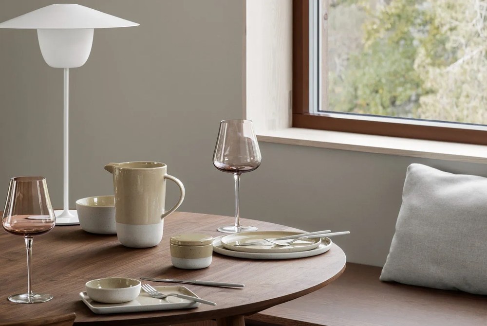 Pernă decorativă exterior Blomus Grow, 38 x 38 cm, gri deschis