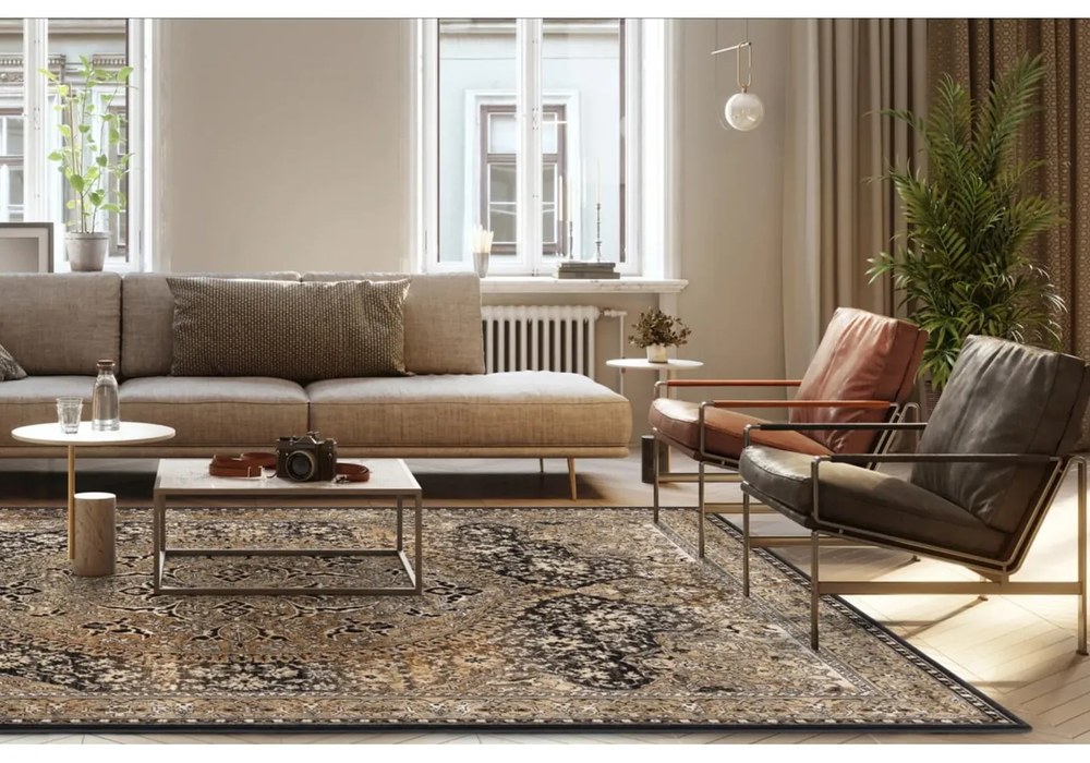 Covor arămiu din lână 200x300 cm Ava – Agnella