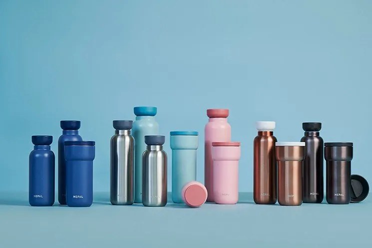 Sticlă în culoarea bronz din oțel inoxidabil 500 ml Rose gold – Mepal