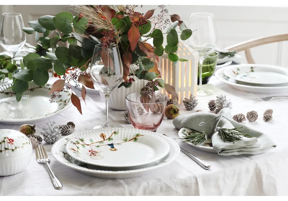 Vază din gresie Kähler Design Hammershoi, înălțime 12,5 cm, alb