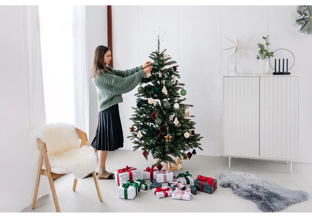 Comodă înaltă albă 97x130 cm Sierra - Teulat