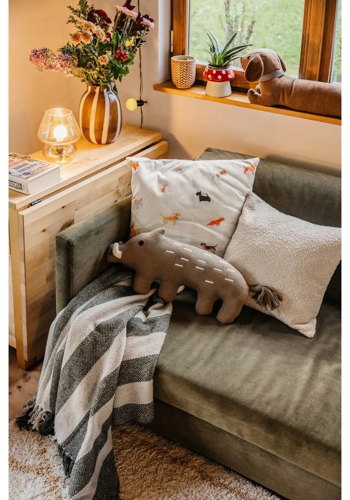 Vază maro din sticlă Mayah – Bloomingville