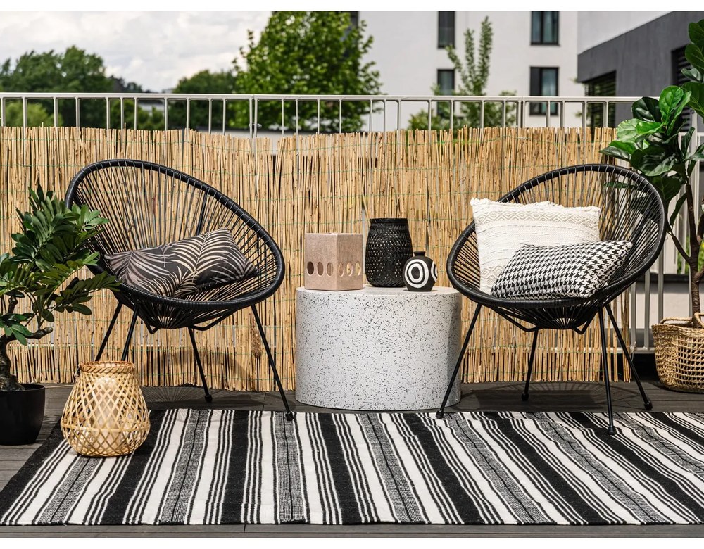 Fotoliu de grădină din ratan artificial Bonami Selection Avocado, negru