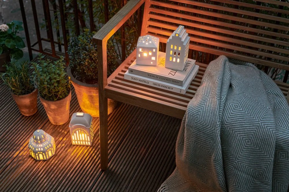 Sfeșnic de Crăciun din ceramică Kähler Design Lighthouse, ø 12 cm, alb