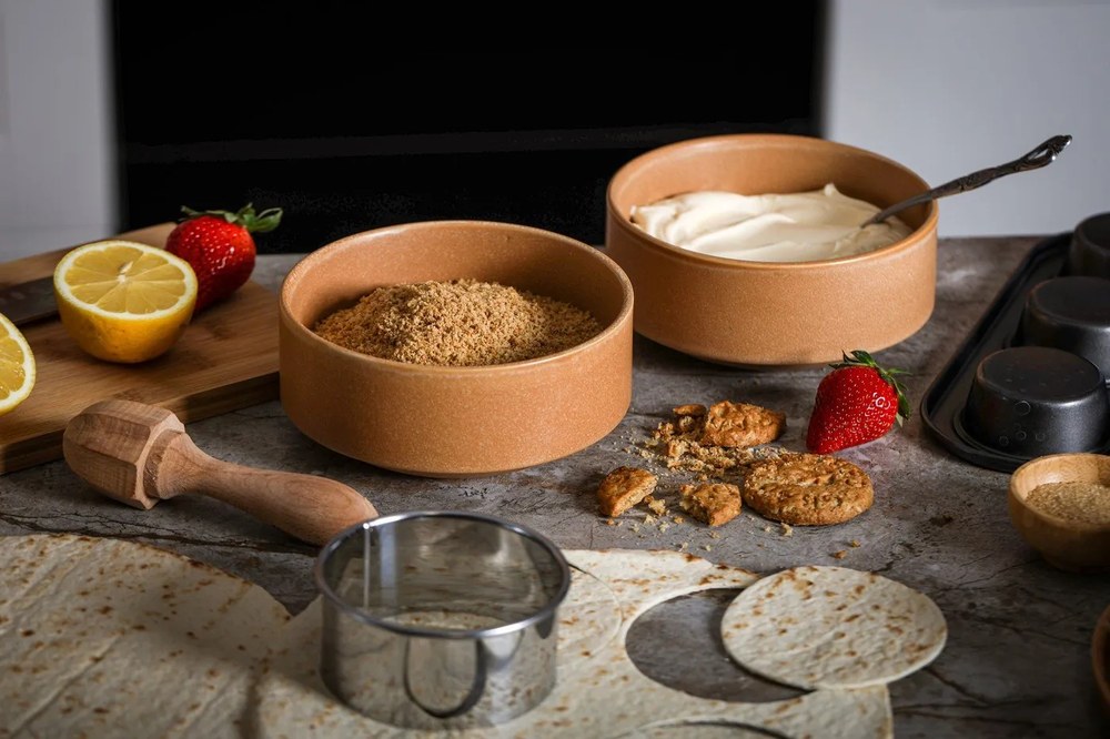 Set 12 vase din gresie Bonami Selection Malia, portocaliu cărămiziu