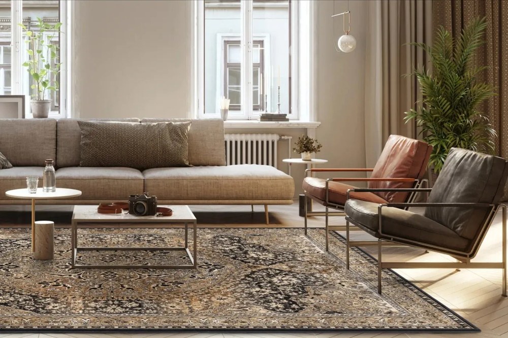 Covor arămiu din lână 200x300 cm Ava – Agnella