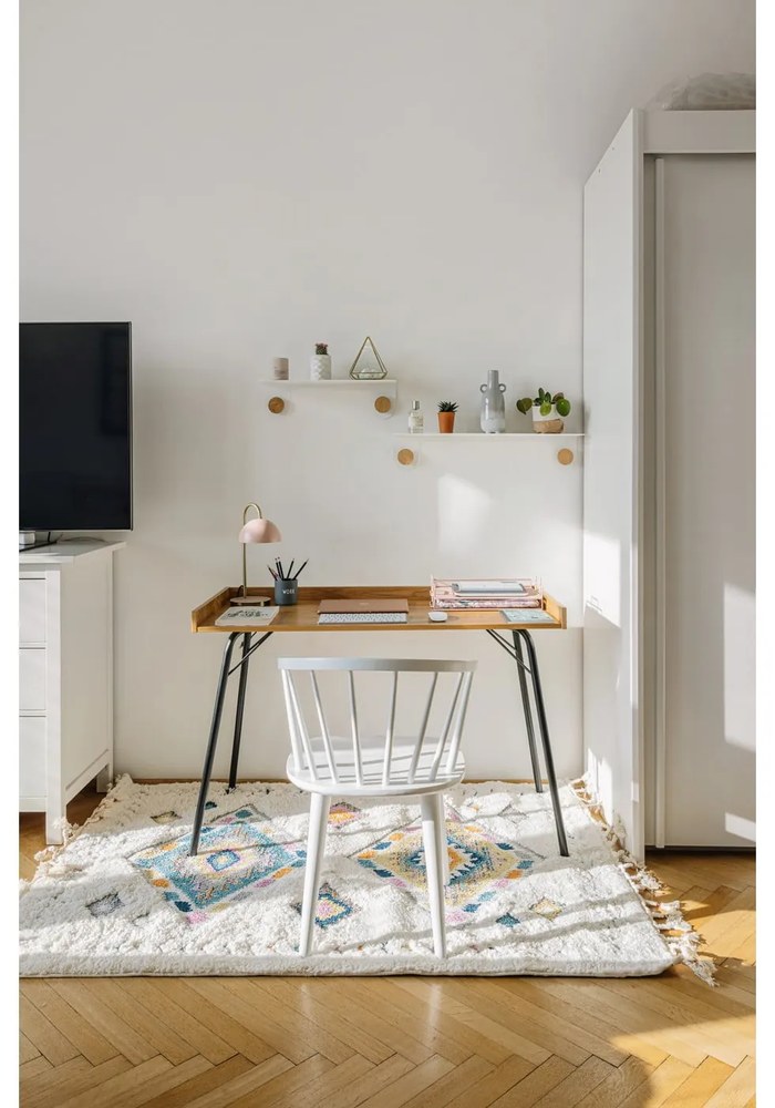 Birou cu aspect de lemn de stejar 52x115 cm Rayburn - Woodman