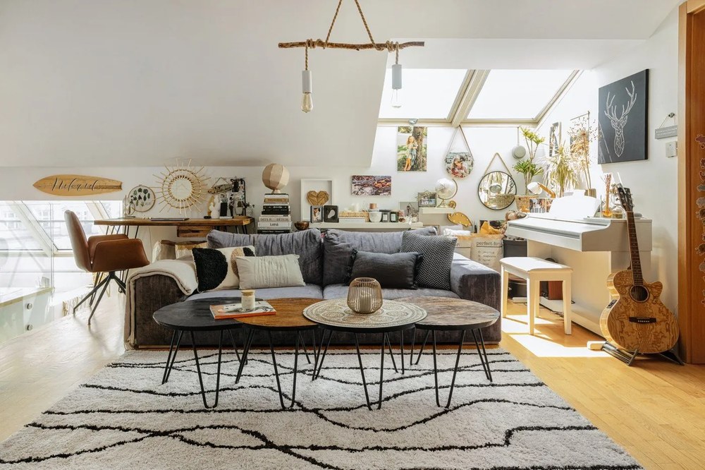 Covor alb/negru 160x230 cm Routa – Universal