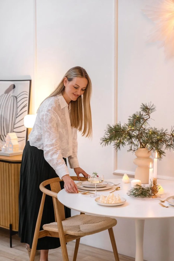 Decorațiune luminoasă de Crăciun albă 4 buc. ø 6,5 cm Carla – Sirius