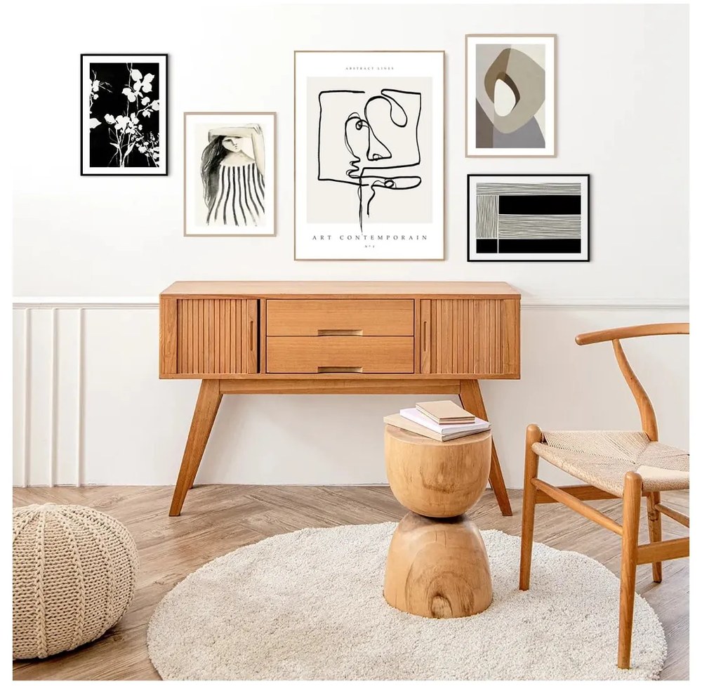 Tablou 50x70 cm Art Contemporain – Malerifabrikken