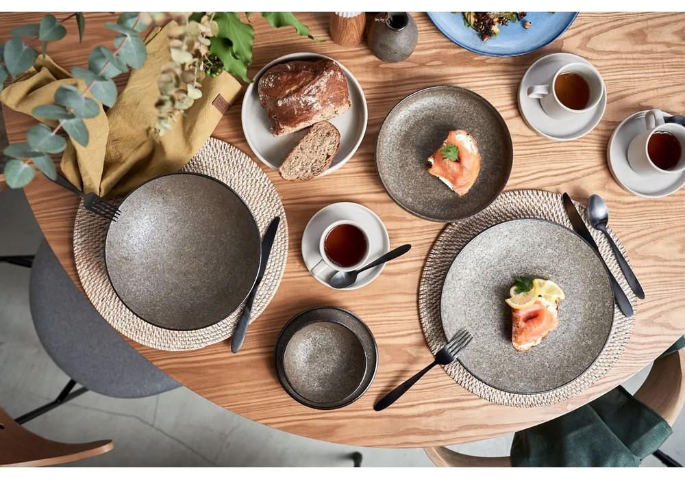 Suport din ratan pentru farfurie Tiseco Home Studio, ⌀ 36 cm, alb