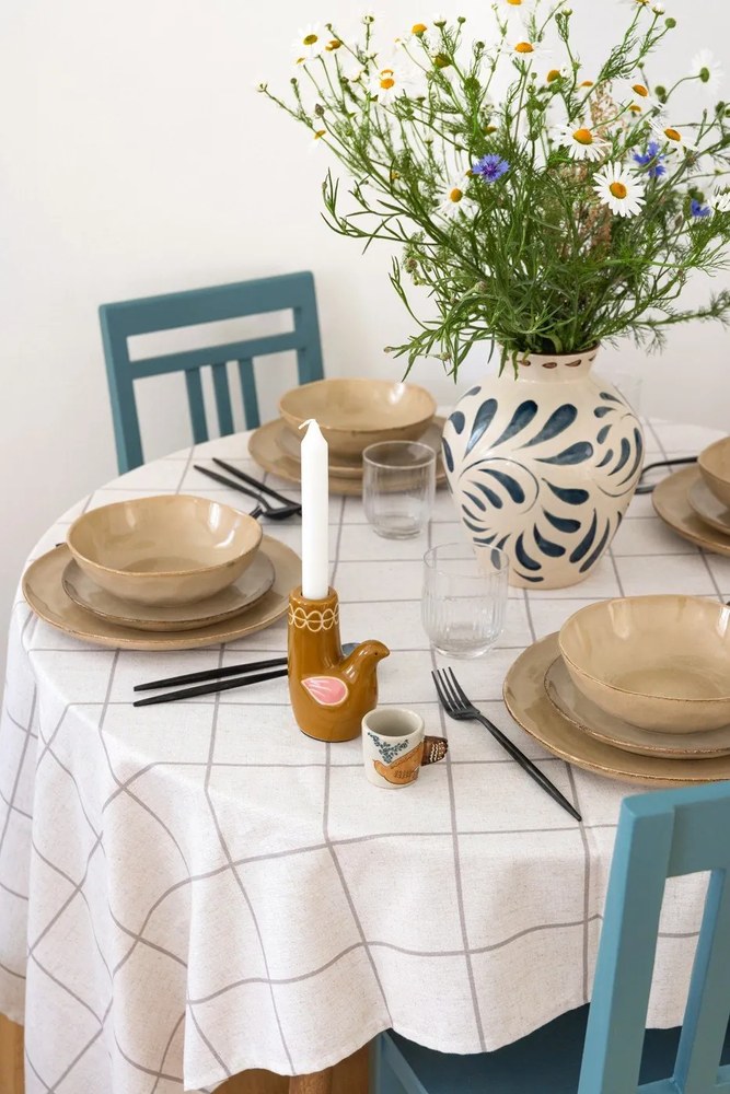 Serviciu de masă 16 buc. bej din gresie Glosia - Bonami Selection