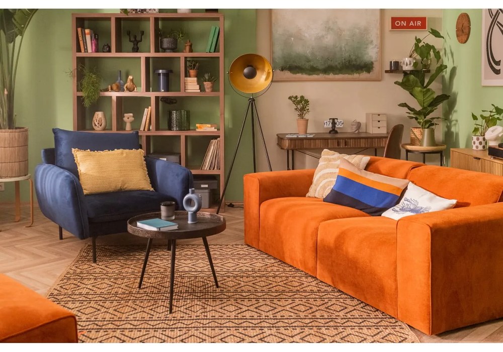 Bibliotecă maro cu aspect de lemn de nuc 150x198 cm Berlin – TemaHome