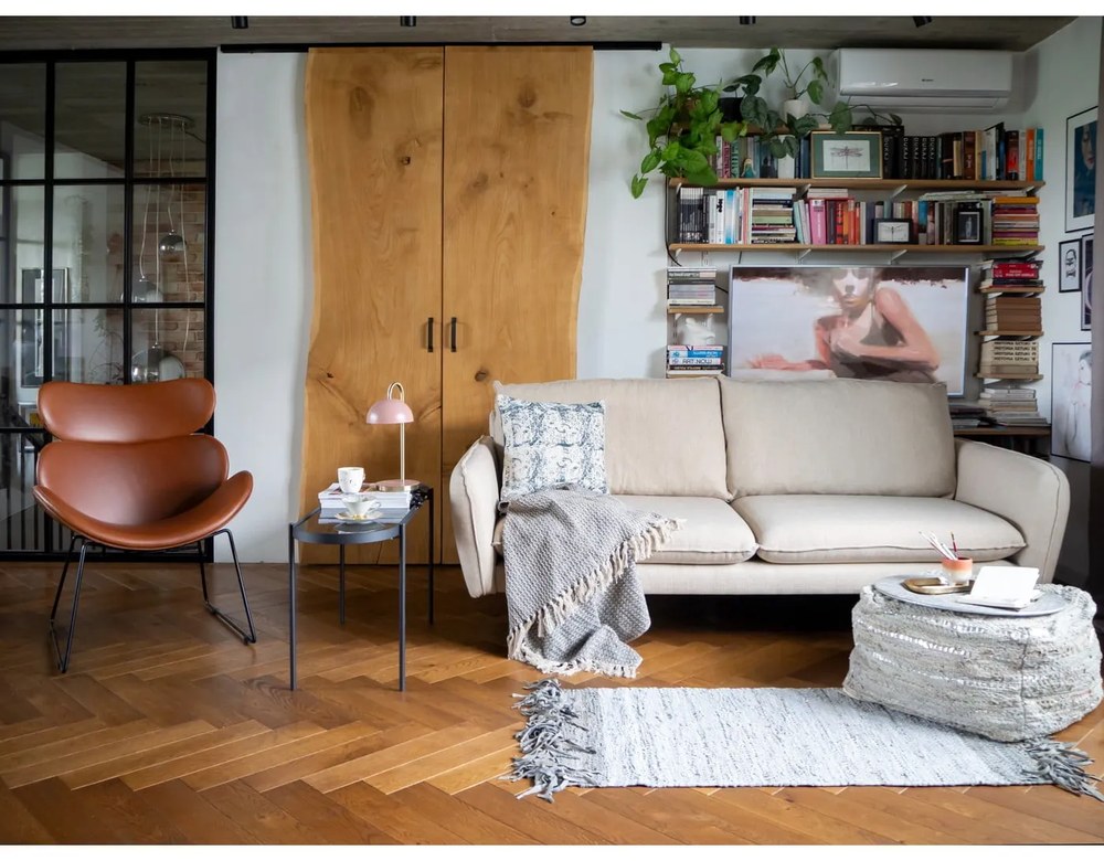 Canapea Cosmopolitan Design Vienna, 200 cm, bej