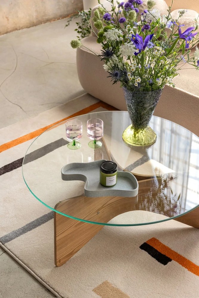 Vază handmade din sticlă Abyss – Hübsch