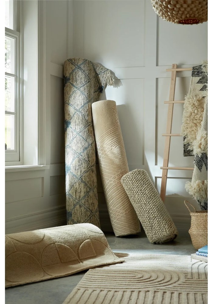 Covor din lână Flair Rugs Zen Garden 160 x 230 cm,bej