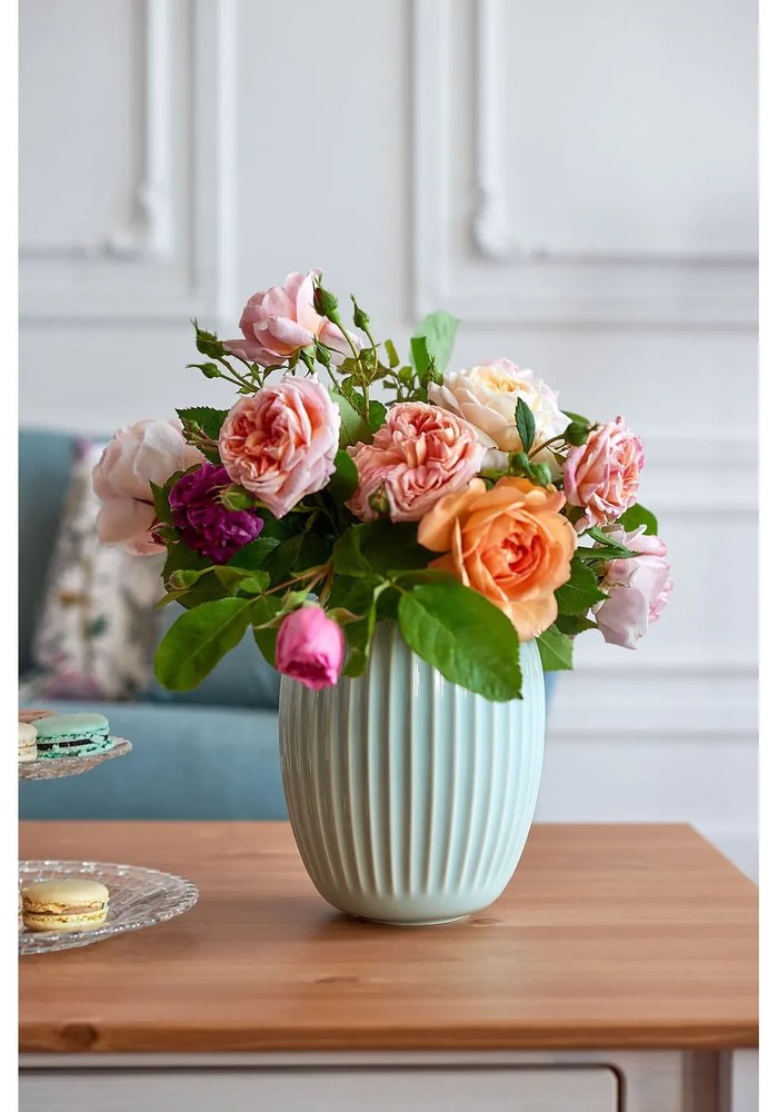 Măsuță de cafea din lemn de pin cu blat natural Støraa Inda, alb