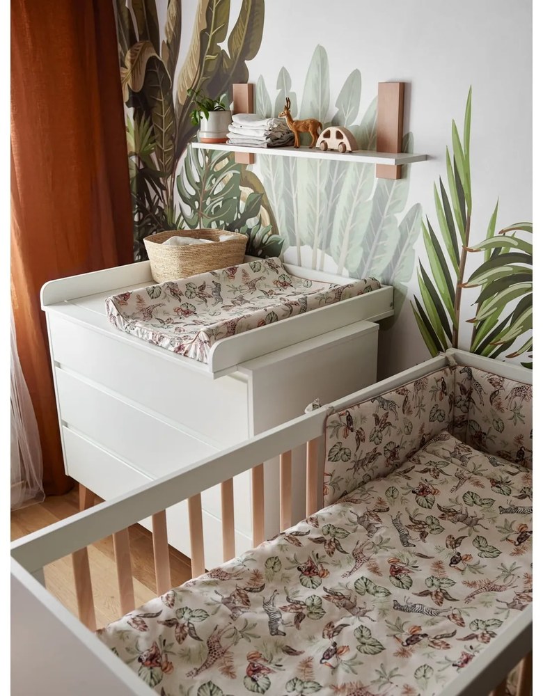 Comodă pentru copii Pinio Swing, 100 x 92 cm, alb