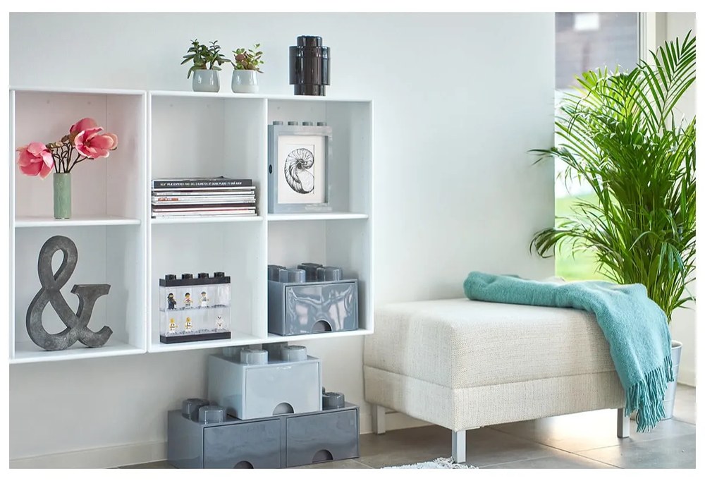 Ramă foto LEGO®, 19,3 x 26,8 cm, gri