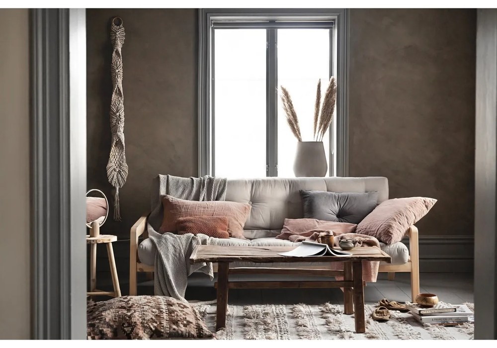 Canapea extensibilă bej 204 cm Grab - Karup Design