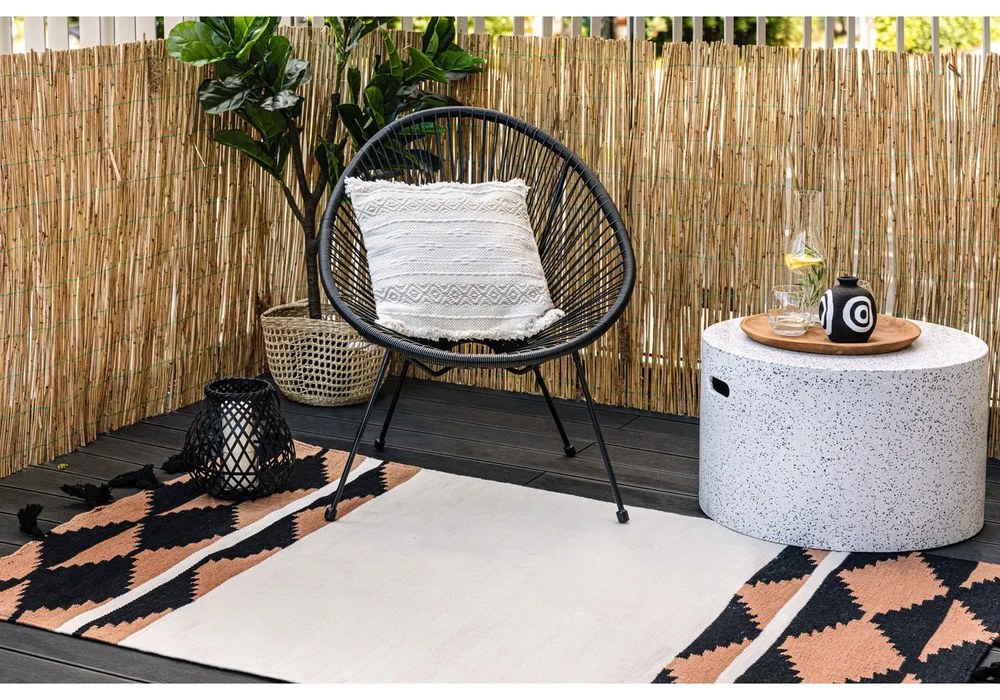 Fotoliu de grădină din ratan artificial Bonami Selection Avocado, negru