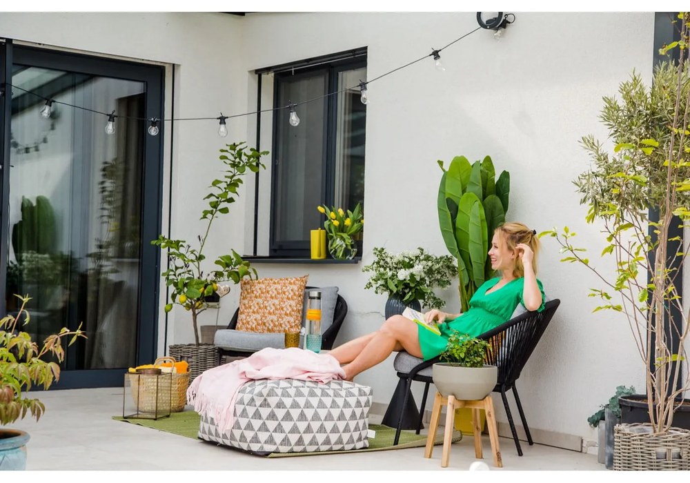 Fotoliu de grădină negru North - Bonami Selection