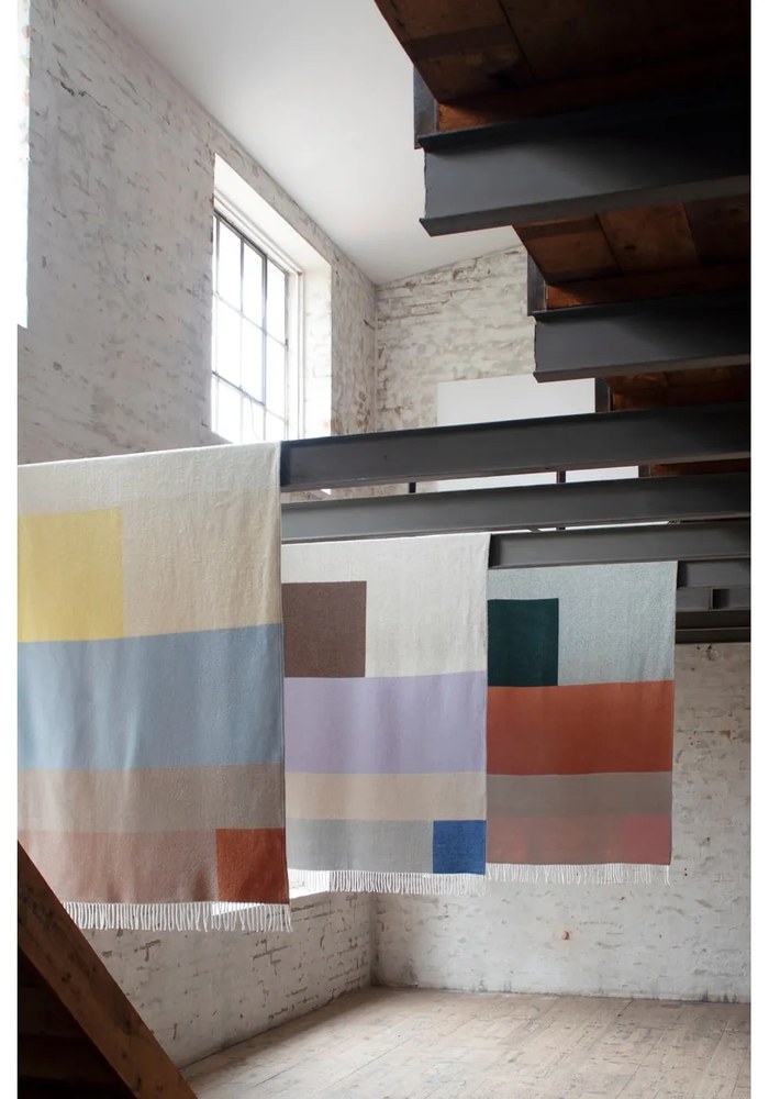 Pătură verde/cărămizie 125x190 cm Brick – Mette Ditmer Denmark