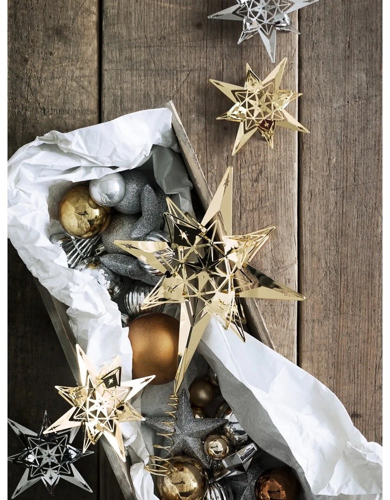 Decorațiune de Crăciun suspendată argintie Kähler Design