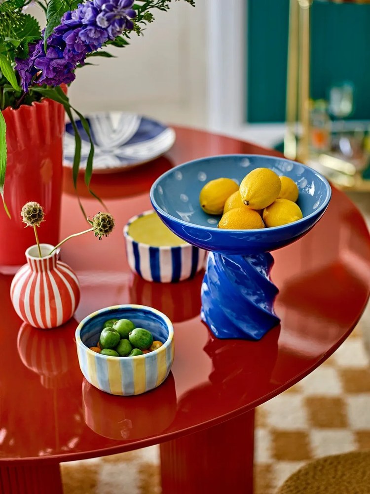 Bol albastru din ceramică ø 24,5 cm Riley – Bloomingville